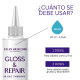 Sistema de tratamiento de 1 mes para la restauración máxima del cabello dañado